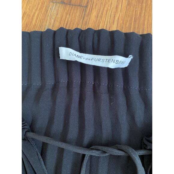 Diane Von Furstenberg Black Mikino Dress Size Large/10 - Picture 5 of 14